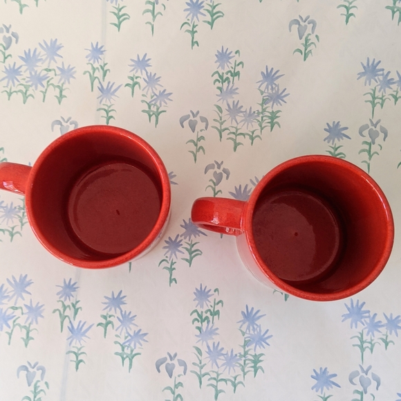 Vintage Set of 2 Waechtersbach Germany Xmas Mugs - Picture 4 of 5